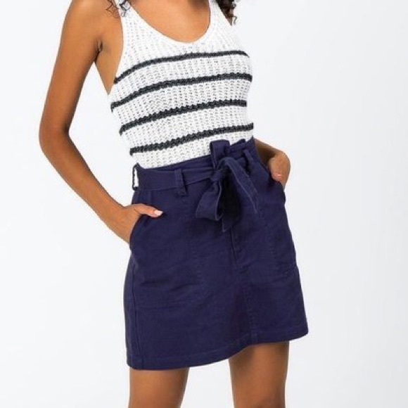 Harper Dresses & Skirts - Francescas Black Mini Skirt with Tie Belt